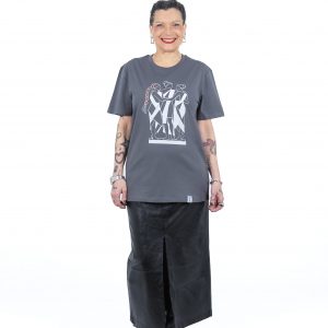 Camiseta Las Tres Gracias Gris