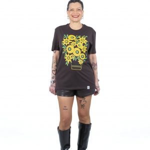 Camiseta Los Girasoles Marrón