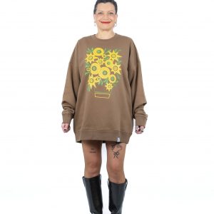 Sudadera Los Girasoles Marrón