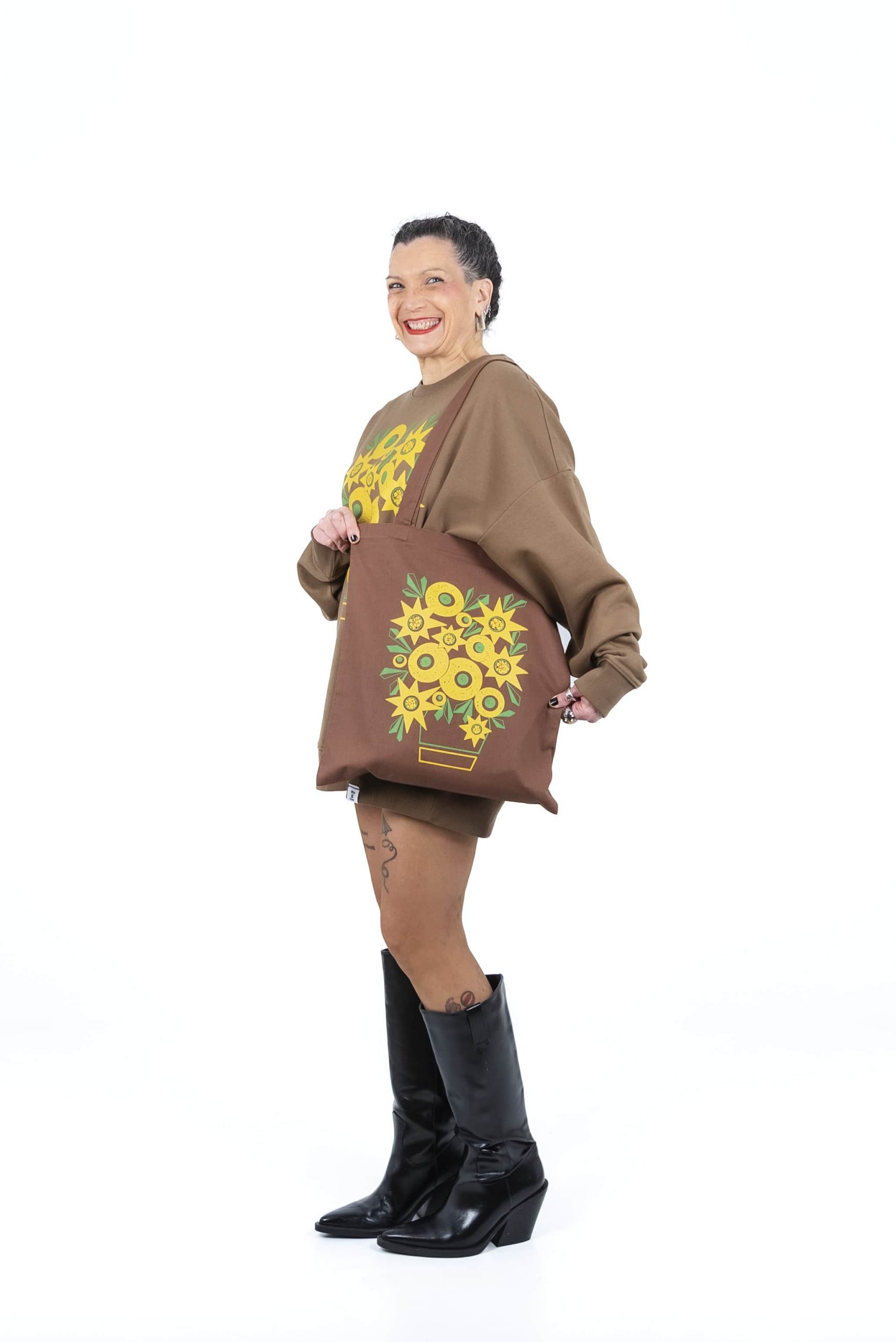 Sudadera Los Girasoles Marrón - Imagen 2