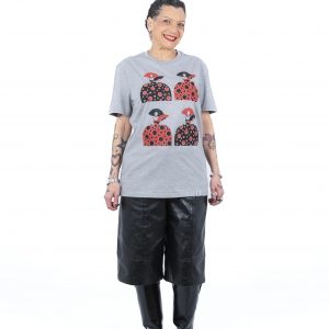 Camiseta Meninas Gris